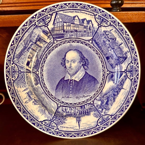 Vintage 1964 Copeland Spode William Shakespeare commemorative plate