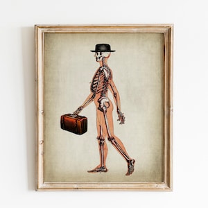 Lustige Skelett Illustration, Skelett Anatomie Illustration, Skelett Illustration, Wissenschaft Kunst, Arzt Geschenk