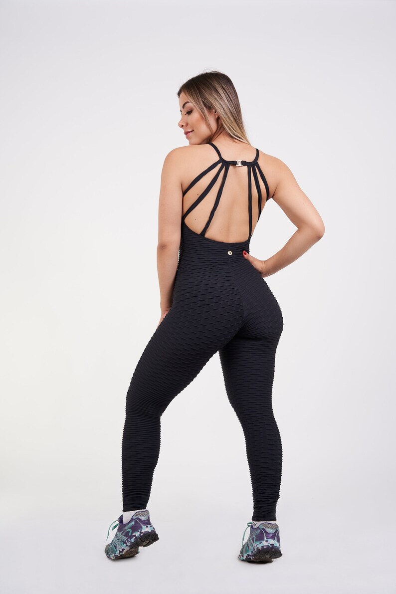 Bruna Black Bodysuit Catsuit Jumpsuit Brazilian Workout Etsy Bruna Black Bodysuit Catsuit Jumpsuit Brazilian Workout Etsy