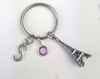 Eiffel tower keychain, personalized gift, paris keyring, travel gift, Paris lover, France symbol, world travel gift, small gift