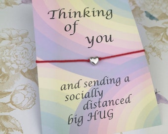 Miss You Cadeau Personnalisé aimant de réfrigérateur Poche Câlin Rainbow isolement Cadeau