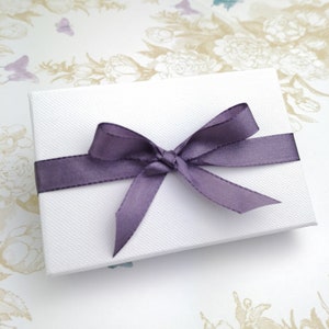 Add a gift box to your purchase, white gift box, gift box with lid, ribbon gift wrap, gift wrapping, Add on only to your order image 1
