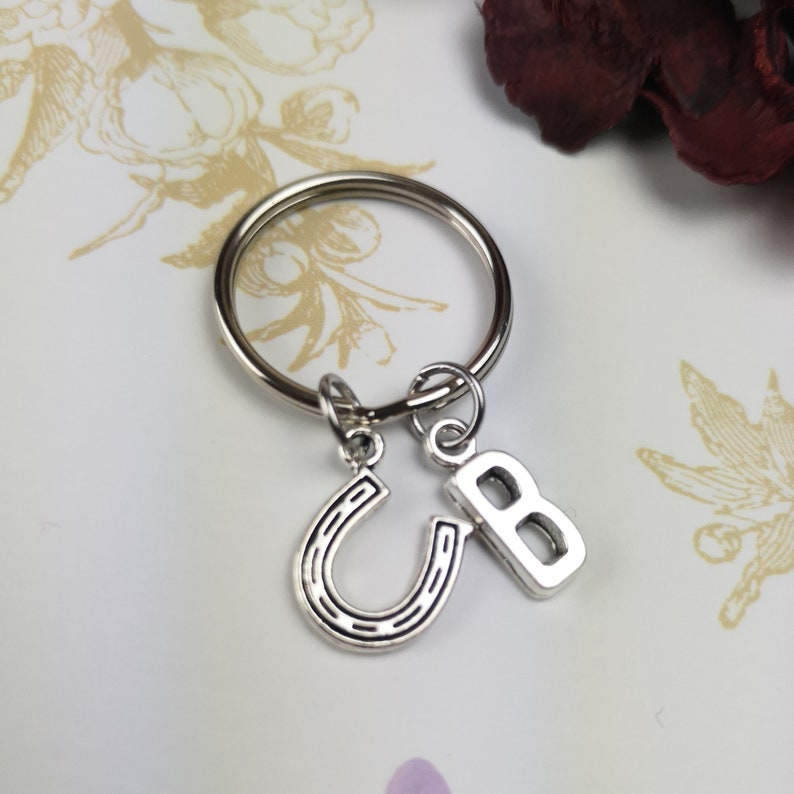 Horse Shoe Keychain Good Luck Keyring Horseshoe Keychain Etsy UK