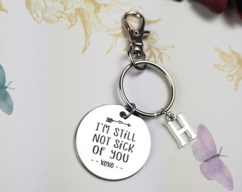 Funny valentines day gift for him, engraved keychain, husband valentines gift, valentines day gift for boyfriend, personalized gift