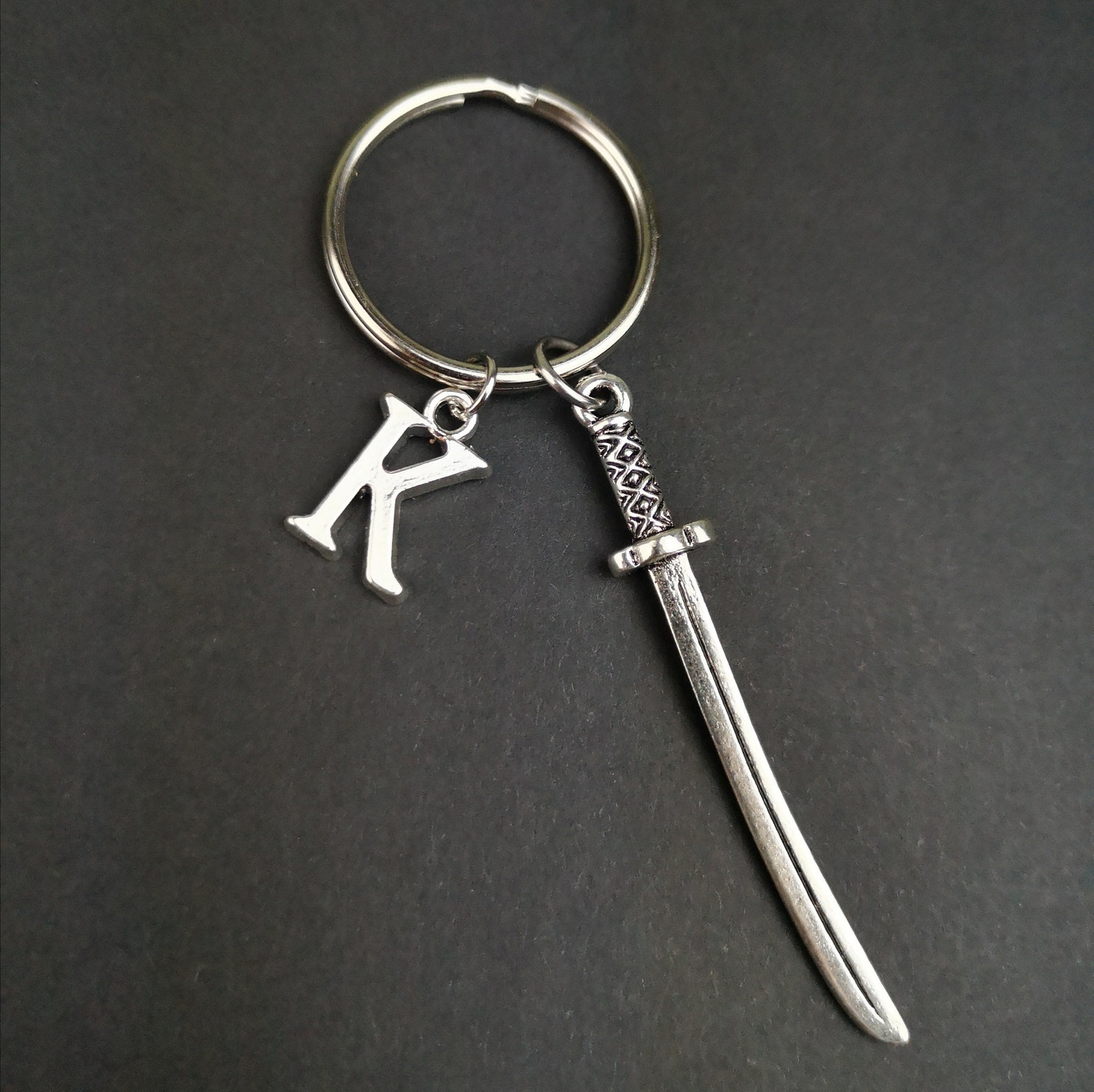 Sword keychain katana sword fantasy gifts personalized Etsy