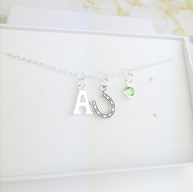 girl gift lucky charm Horseshoe bracelet good luck gift lucky horseshoe silver bracelet for women equestrian gifts personalised gift