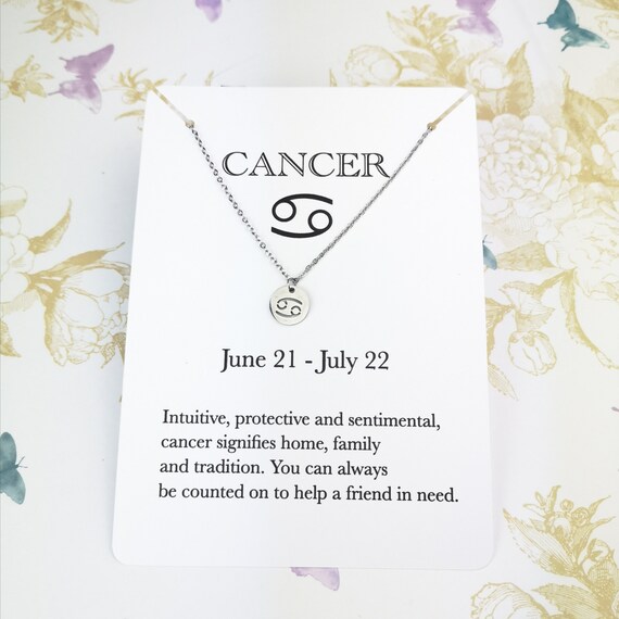 Cancer Constellation Zodiac Necklace - As seen in Real Simple, People –  Jewel Candy
