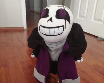 Epic Sans plush toy. All parts of the doll's clothes are removable, arms, legs and head are movable. Doll size: 35cm. ( 14 inch )