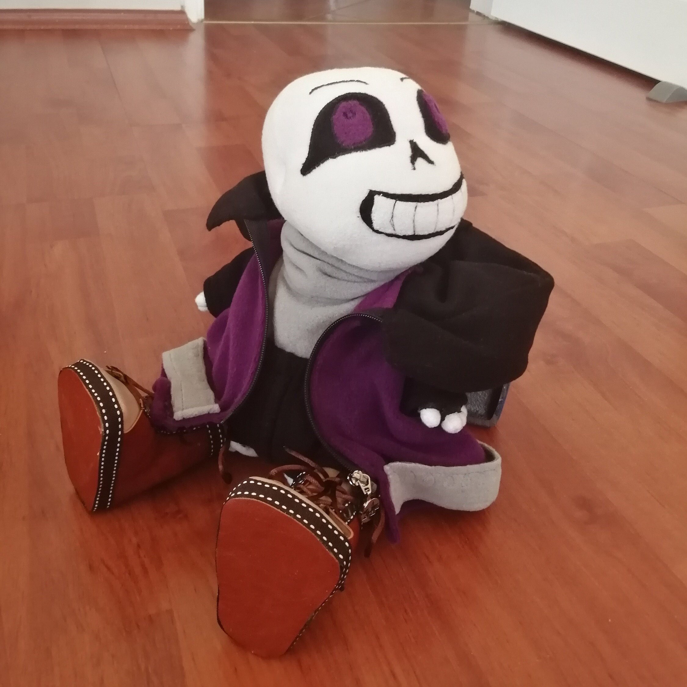 Epic Sans Plush Toy. All Parts of the Doll's Clothes Are 