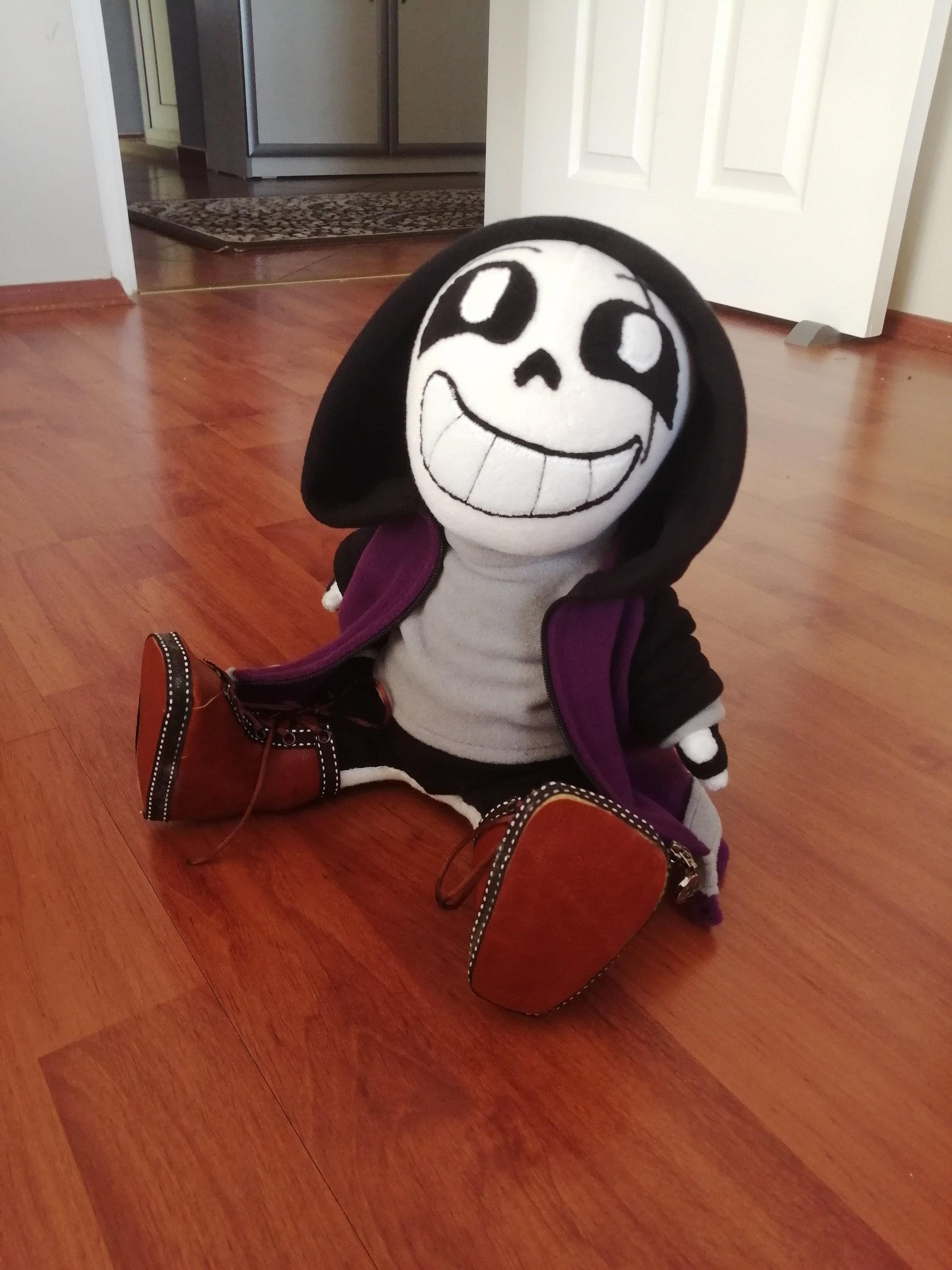 Epic Sans Plush Toy. All Parts of the Doll's Clothes Are 