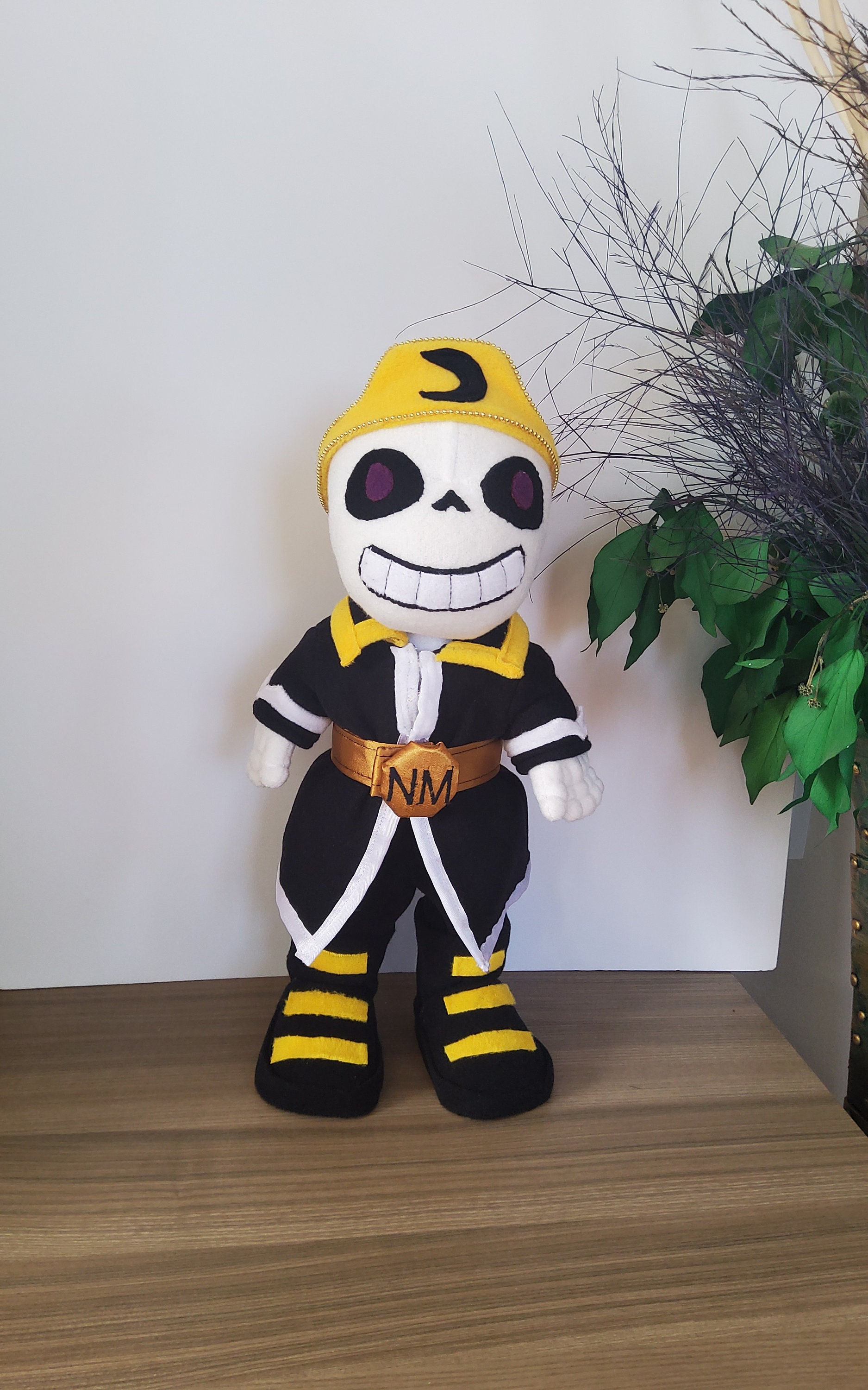 Passive nightmare Sans. Undertale. Large plush toy. Size 14 inch