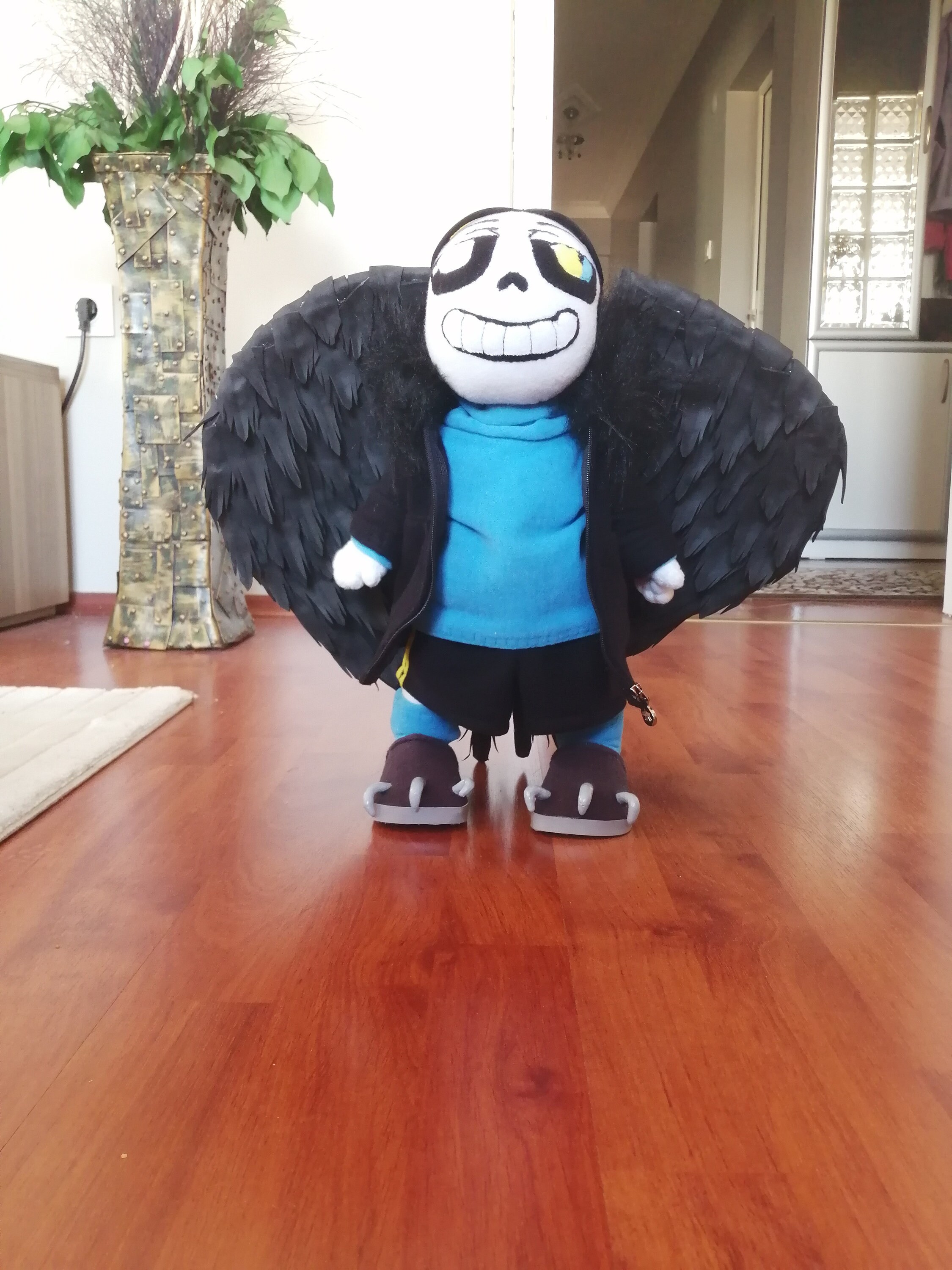 Passive nightmare Sans. Undertale. Large plush toy. Size 14 inch