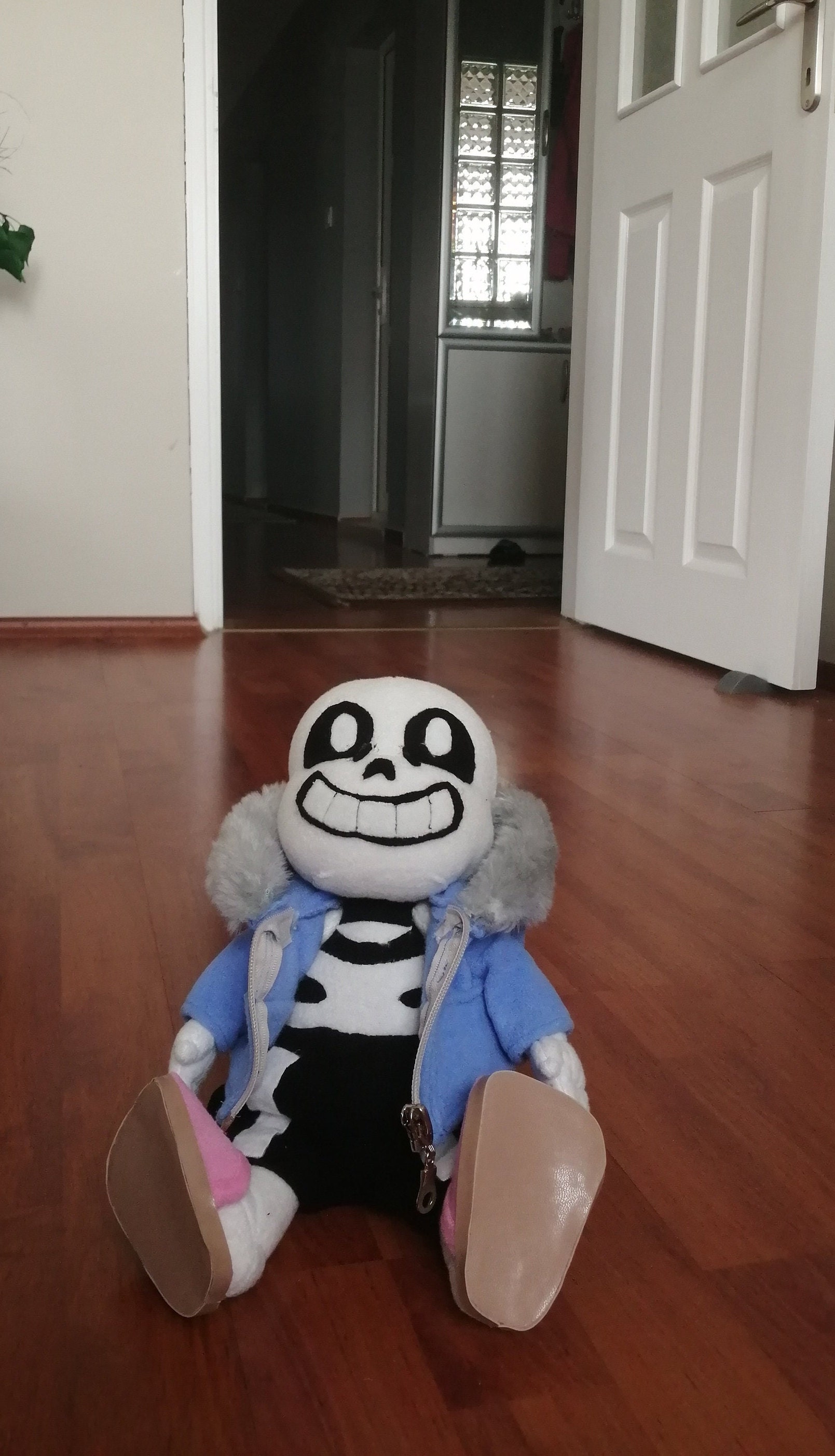 Epic Sans Plush Toy. All Parts of the Doll's Clothes Are 