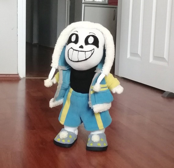 Epic Sans Plush Toy. All Parts of the Doll's Clothes Are 