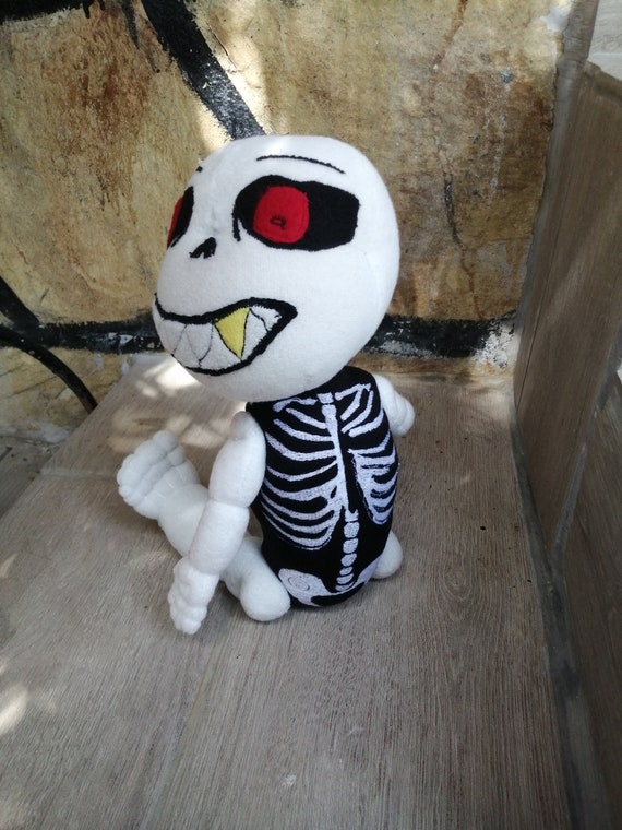 Epic Sans Plush Toy. All Parts of the Doll's Clothes Are 