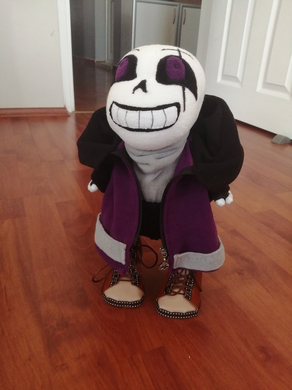 Epic Sans Plush Toy. All Parts of the Doll's Clothes Are 