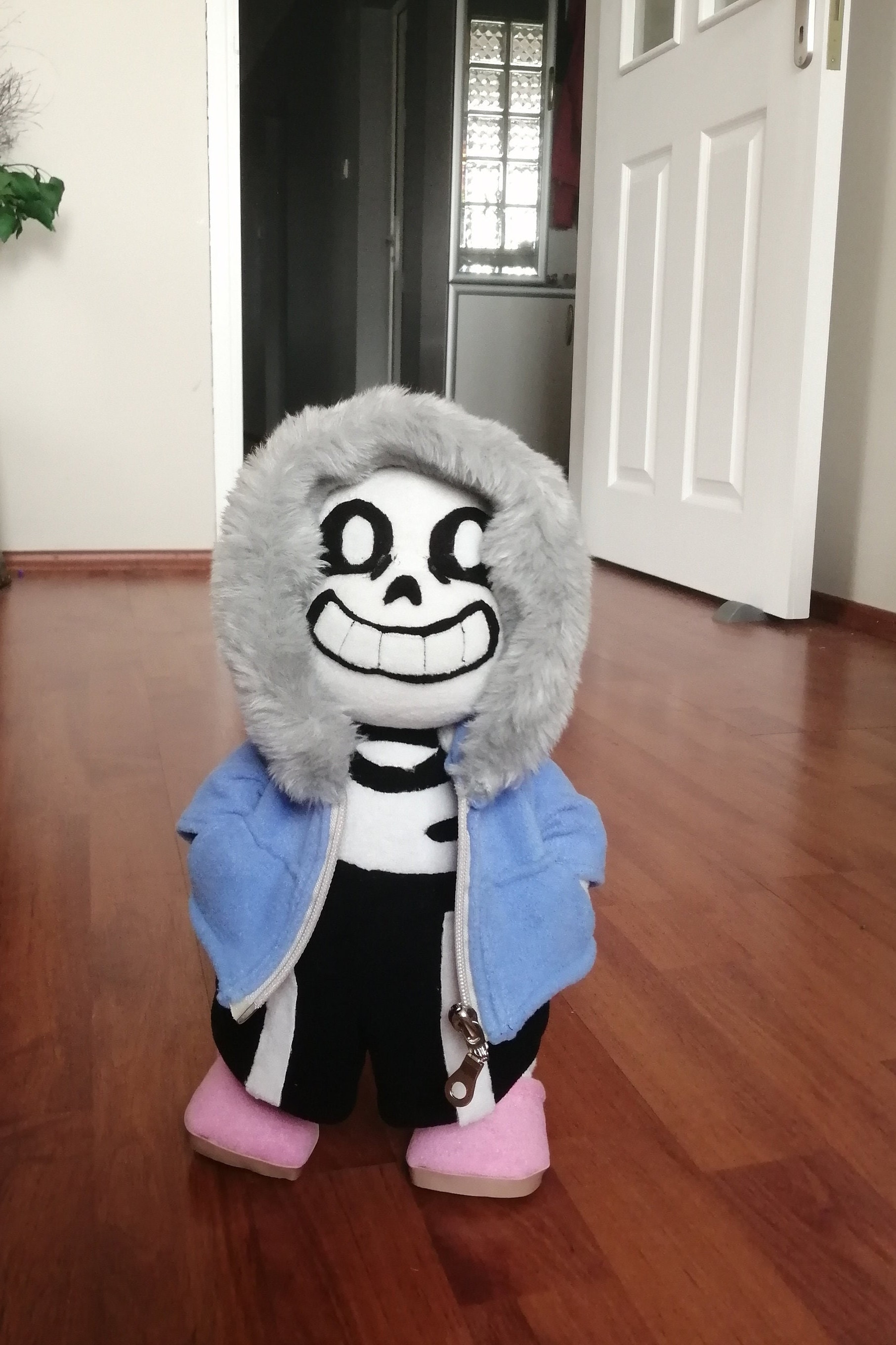 Epic Sans Plush Toy. All Parts of the Doll's Clothes Are 