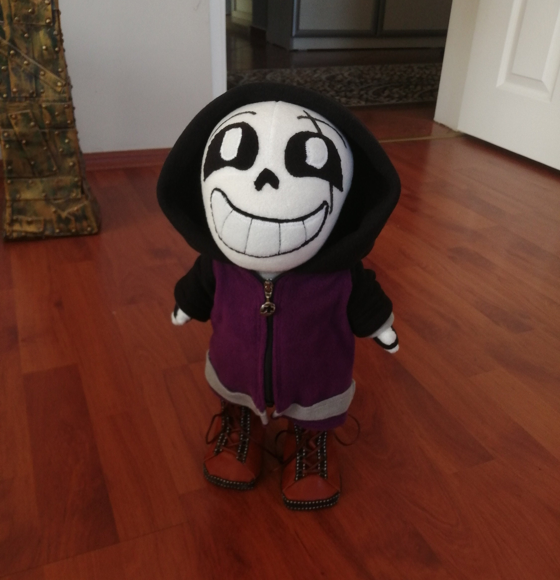 Epic Sans Plush Toy. All Parts of the Doll's Clothes Are 