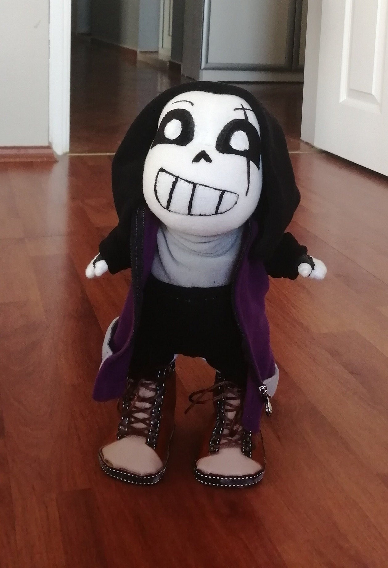 Epic Sans Plush Toy. All Parts of the Doll's Clothes Are 