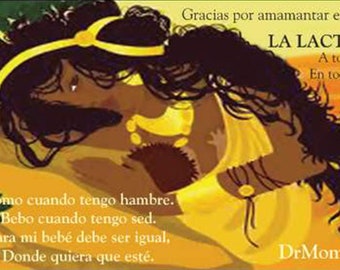 Spanish Thank you for Nursing In Public - Breastfeeding Encouragement Cards