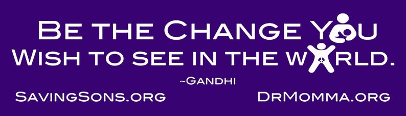 Be the Change You Wish To See in the World Bumper Sticker image 1