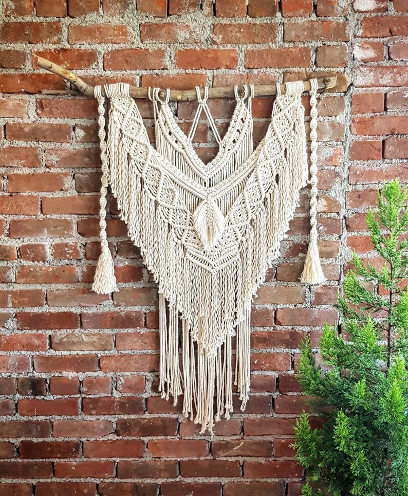 Macrame Wall Hanging Bohemian wall art wedding backdrop Etsy