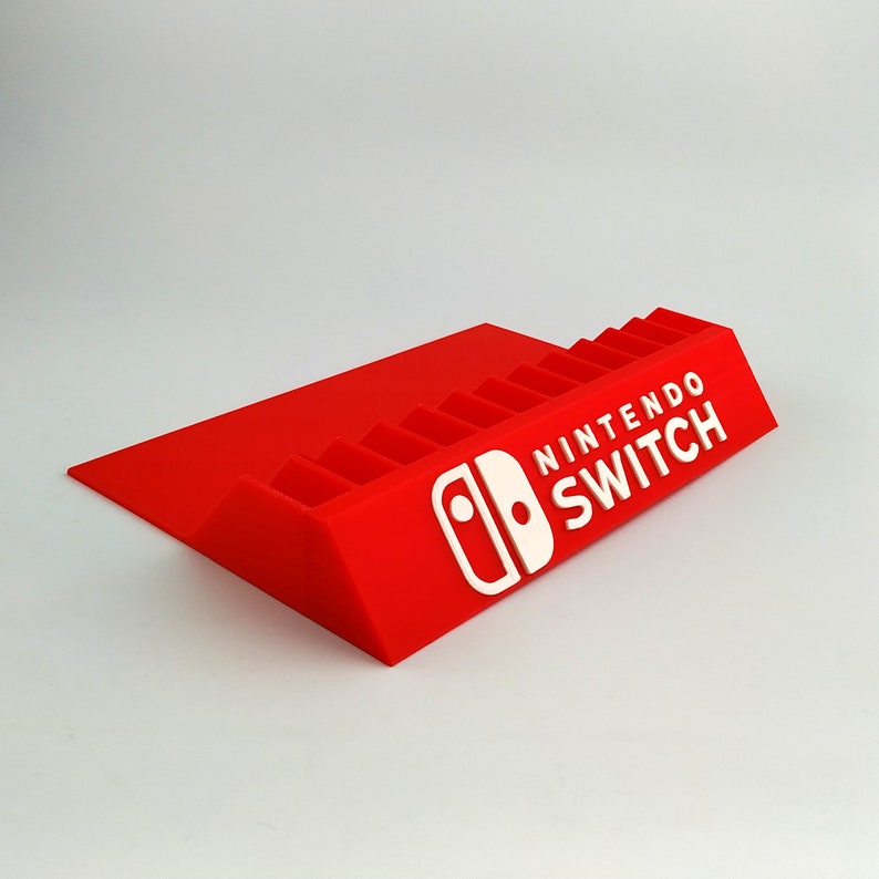 Case Holder Nintendo Switch Game Holder Case Rack -Switch Logo 3D Print