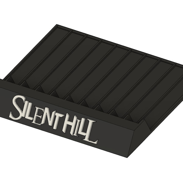 Silent Hill Game Stand for Playstation PS5 and PS4 Games 3D Printed Case Organizer Steelbook Holder