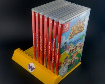 Wario - Super Mario - Nintendo Switch Game Stand - Soporte impreso en 3D para juegos de Nintendo Switch