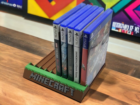 Minecraft Game Stand pour Playstation PS5 et PS4 Jeux 3D Imprimé Case  Organisateur Steelbook Holder -  France