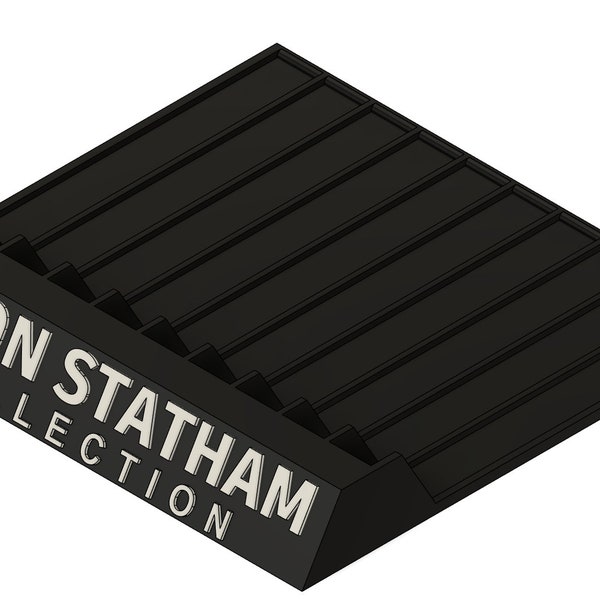 Jason Statham Collection Movie Stand BluRay Holder Steelbook Organizer DVD Stand 3D Printed Case Organizer