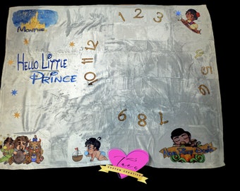 Baby Princes Milestone Blanket