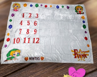 Baby Zelda Milestone Blanket