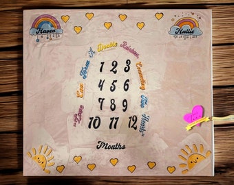 Baby Twin Rainbow Milestone Blanket