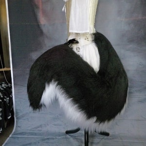 Giant Two Colour Tail (Loona) - Unstuffed