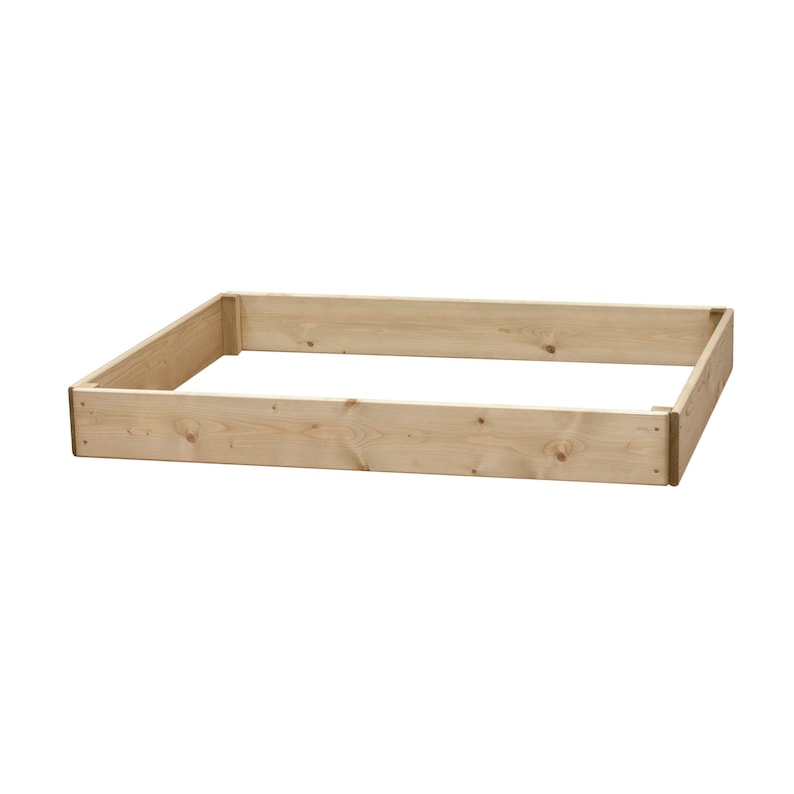 Rectangular Timber Raised Garden Bed Tanalised Pressure Etsy UK
