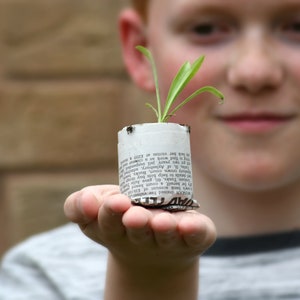Paper Pot Maker for Seedlings - Make your Own Bio-Degradable Paper Pots - No More Plastic Pots - Wooden Tool for Creating Seedling Pots