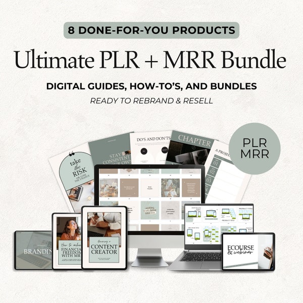 Complete PLR MRR Bundle for Passive Income - Ready-to-Use with Private Label Rights & Master Resell Rights