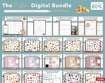 All-in-One Digital Planner Bundle: Goodnotes, Notability, and iPad Planners for 2023, 2024, 2025 (Dated and Undated)