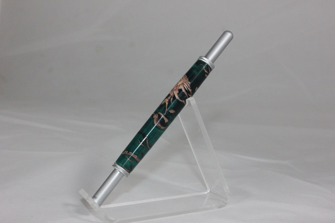 Seam Ripper With Stiletto satin Chrome Green Pinecone Etsy