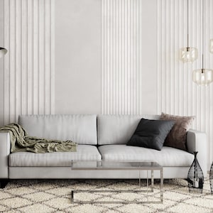 Wood Wall Panels - Elevate Your Home Decor with DIY Wood Wall Slat Kit, Easy to Install Modern Accent Wall, Natural Wood Finish