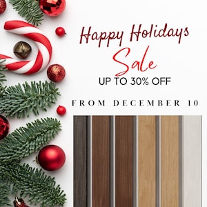 Wood slat wall panel, Apartment decor, Wide size (50 mm), Kitchen decor, Wood panel wall art, Maximalist decor, 45