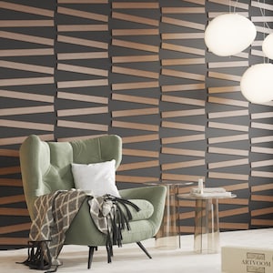 Faux Wood Wall Panels Peel and Stick Foam Wood 3D Wall Panels for