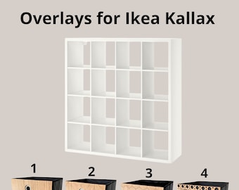 Kallax storage bins, wooden storage Box, decorative Box, Shelf insert, kallax organizer, ikea kallax door, baskets storage, wooden overlay F