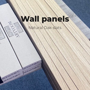 Slat wall panel, wood slat wall, acoustic panel, wood slat wall panel, wall panelling, peel and stick tile, akustikpaneel, wall art, 107