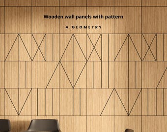 Modern square wooden panels, 6 natural wood tile, oak wall panels, accent wall decor, decorative wall wood cladding, geometric paneling