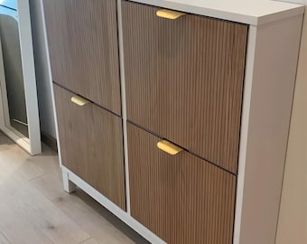 Oak Veneer Overlay Panels for IKEA Hemnes & Stall Shoe Cabinet