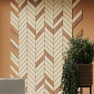 Сhevron arrow wall panel, herringbone wood wall, geometric wood art, wall panelling, feature wall,chevron panels,room divider,wood slat wall