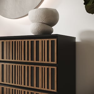 Stylish Slatted Pattern Overlay for IKEA MALM Dressers - Refurbish Your Furniture with a Modern Touch, Transform your IKEA dresser