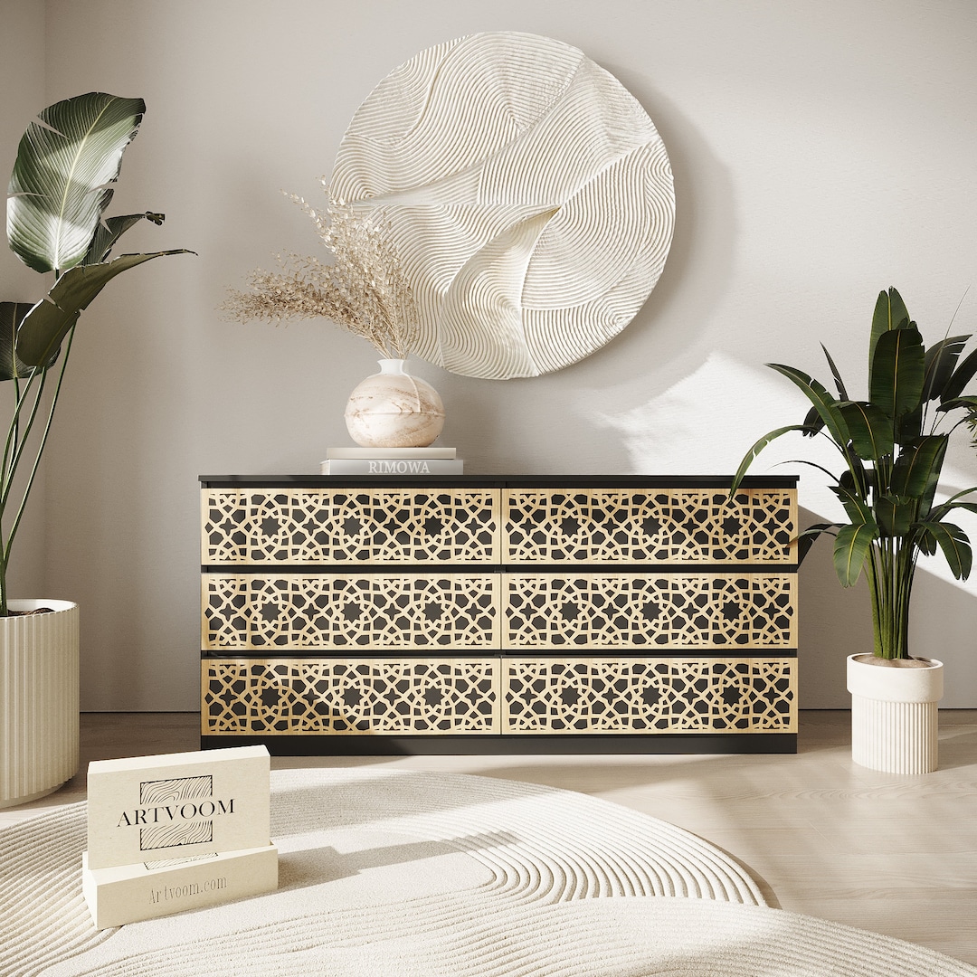 Revamp Your IKEA Malm Dresser With Stylish Wooden Overlays and